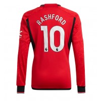 Moški Nogometni dresi Manchester United Marcus Rashford #10 Domači 2023-24 Dolgi Rokav